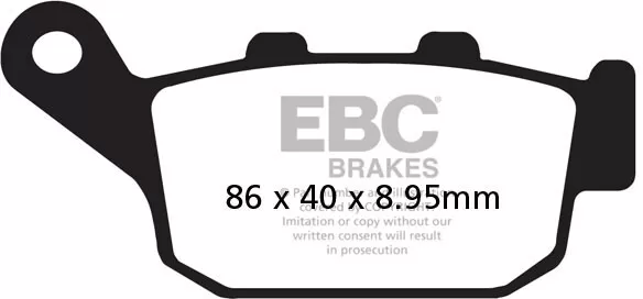 EBC Organic Brake Pads FA496
