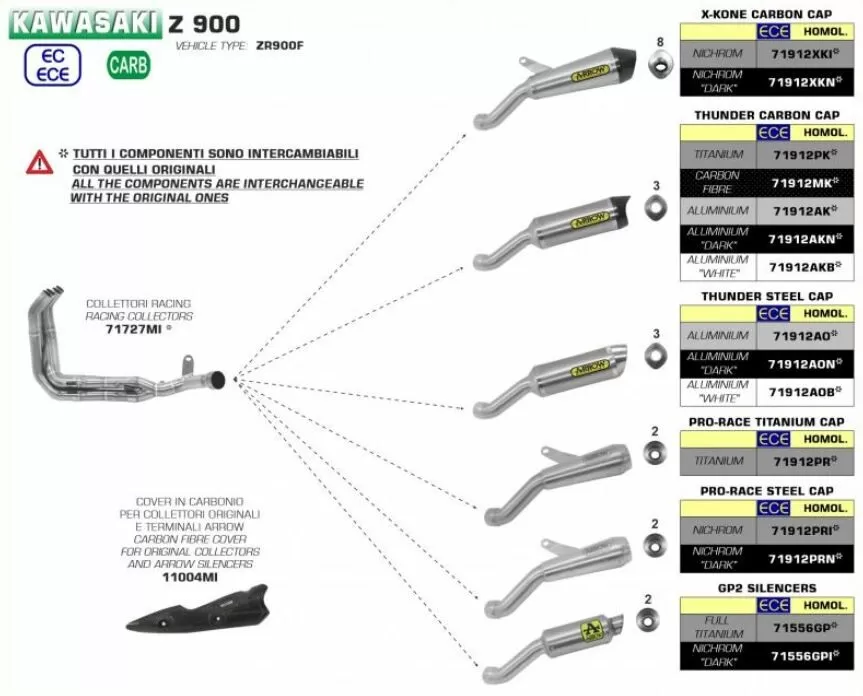 Arrow Exhaust Bend 71727MI