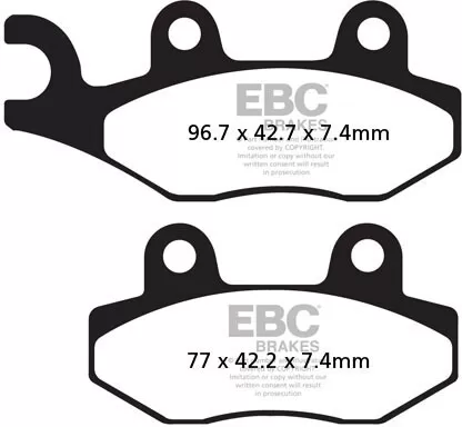 EBC Organic Brake Pads FA135TT