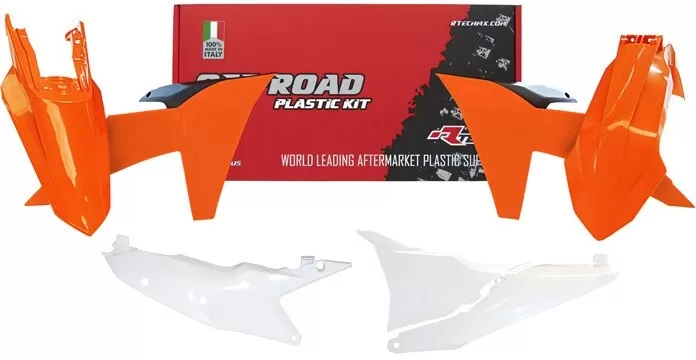 Rtech 5-Piece Plastic Kit KTM EXC/XC-W/XCF-W 2024 Orange/Black/White