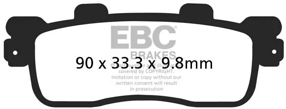 EBC HH Sintered Scooter Brake Pads SFA498HH