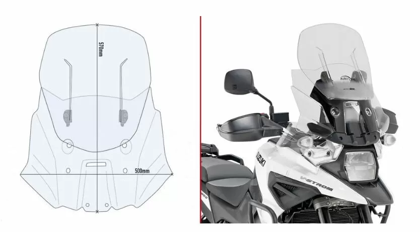 Suzuki Windshield Airflow DL1050 (XT)