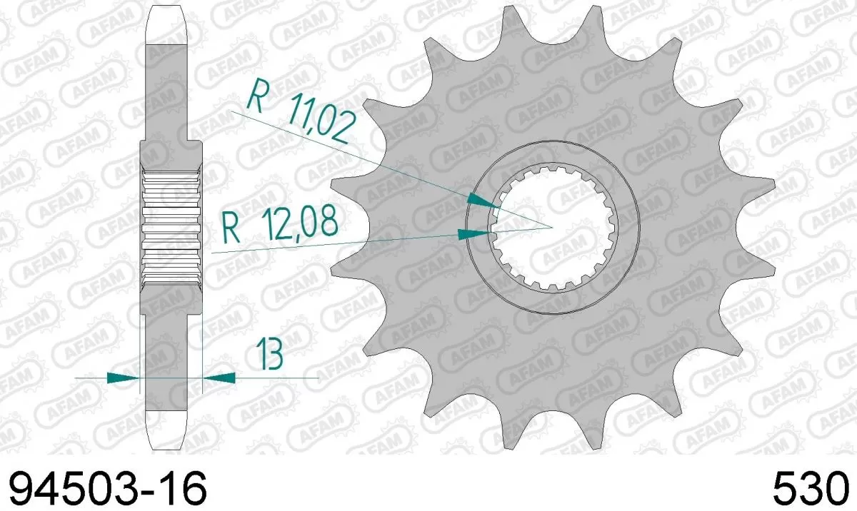 AFAM Sprocket Front 16T - 530