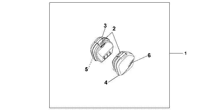 Honda Right Pannier Complete - Spare Part