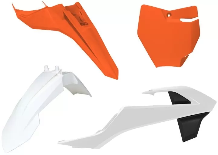 Rtech 4-Piece Plastic Kit Orange/White OE 2023 for SX 65