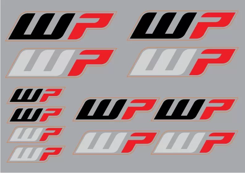 KTM 52000347 WP Sticker Sheet