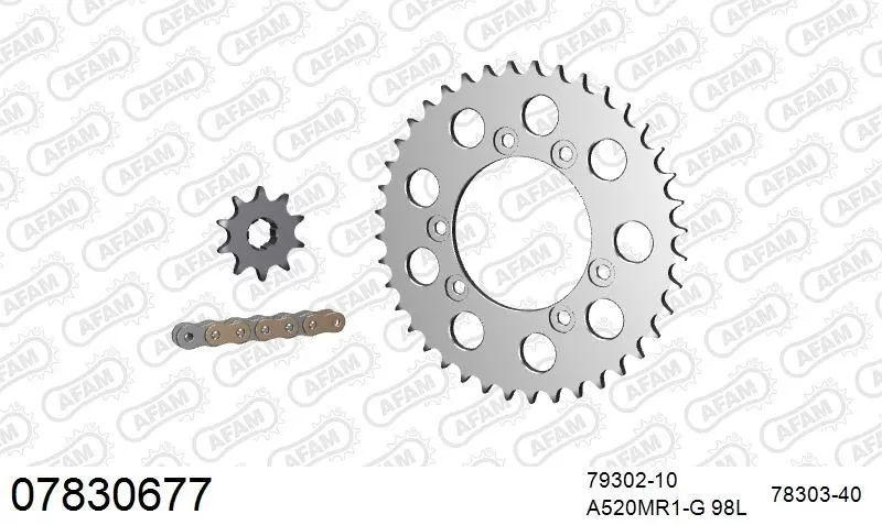 AFAM Chainset - Aluminium