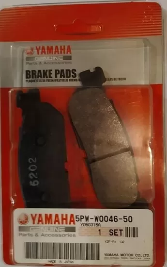 Yamaha Rear Brake Pads 5PW-W0046-50-00