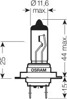 Osram Bulb 12V 55W H7
