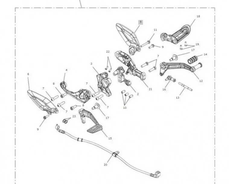 Triumph Foot Steps Mid Foot Controls