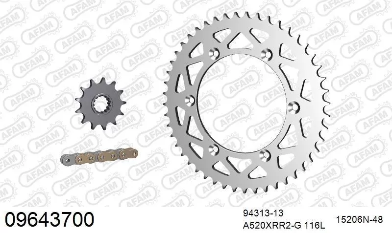 AFAM Chainset - Aluminium