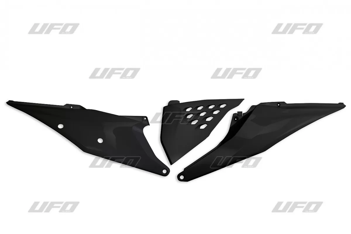 UFO Vented Side Panels Black for KTM