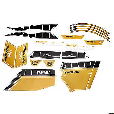 Yamaha Sticker Kit Worldcrosser Yellow XT 1200 Z(E) Super Tenere (10-)