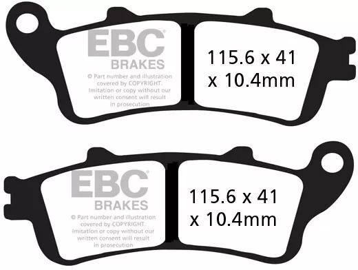 EBC HH Sintered Sportbike Brake Pads FA261/2HH