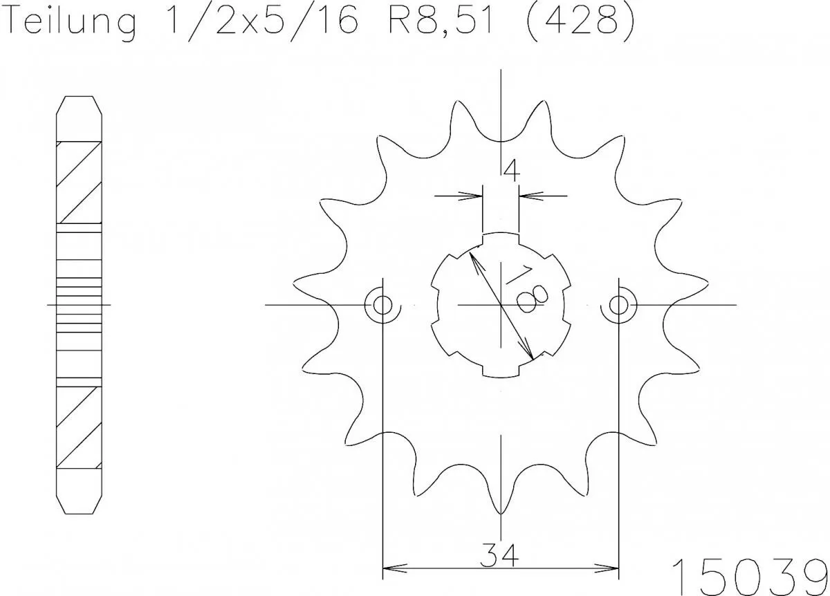 Esjot Sprocket Front 21T - 428