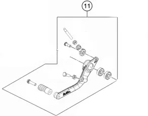 KTM/Husqvarna Brake Lever Pedal DUKE'94 58303060051
