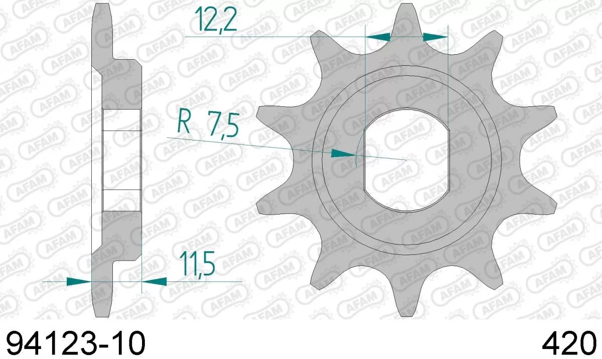 AFAM Sprocket Front 10T - 420