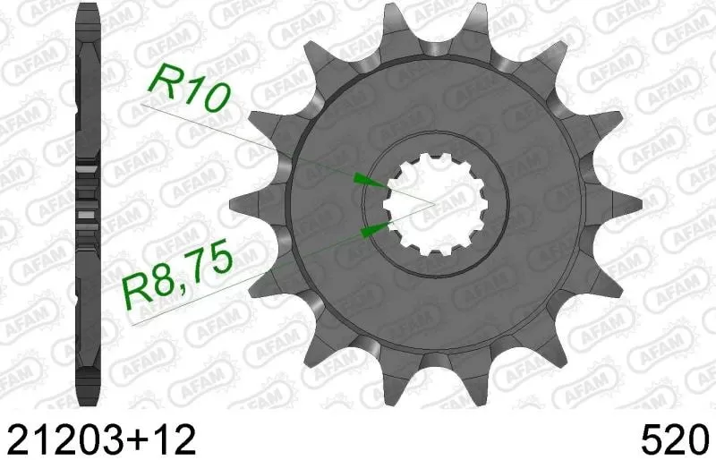 AFAM Sprocket Front 12T - 520