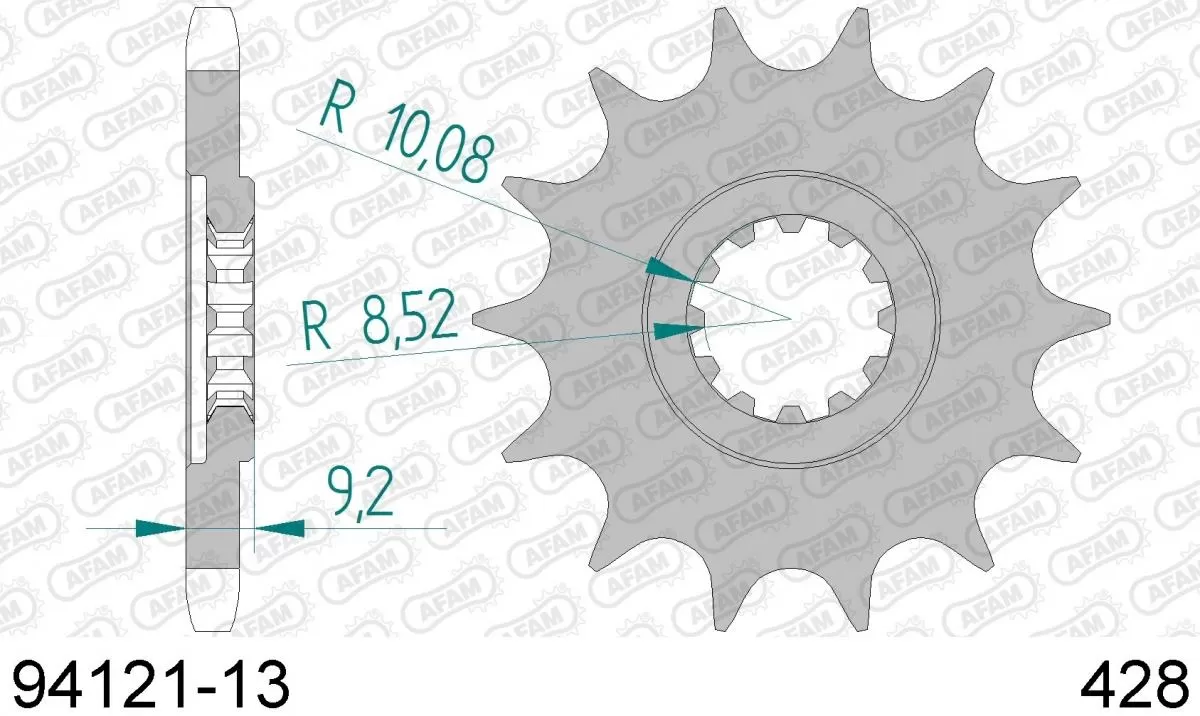 AFAM Sprocket Front 13T - 428