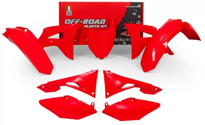 Rtech 6-Piece Plastics Kit Honda Red for CRF-R 450/250