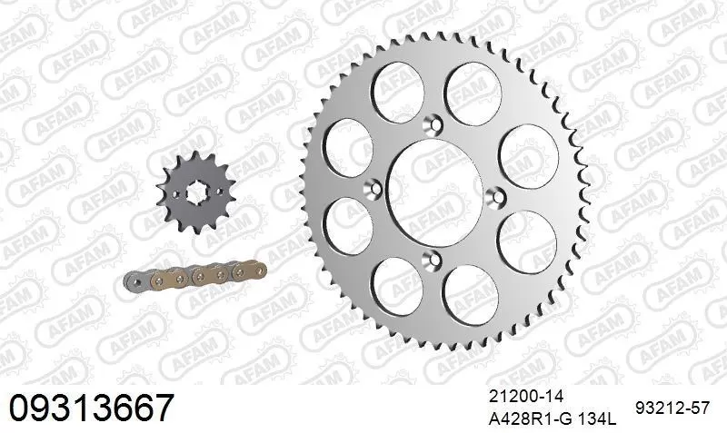AFAM Chainset - Aluminium