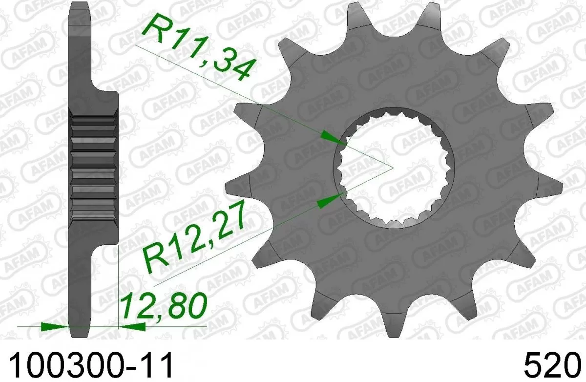 AFAM Sprocket Front 11T - 520