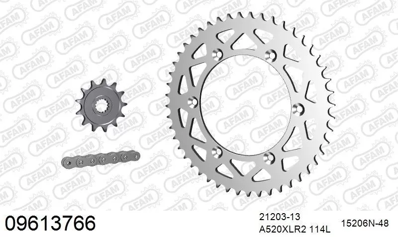 AFAM Chainset - Aluminium