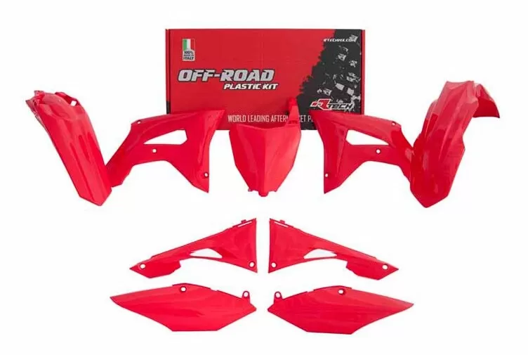 Rtech 6-Piece Plastic Kit w/ Airbox Cover Honda Red CRF-R 450