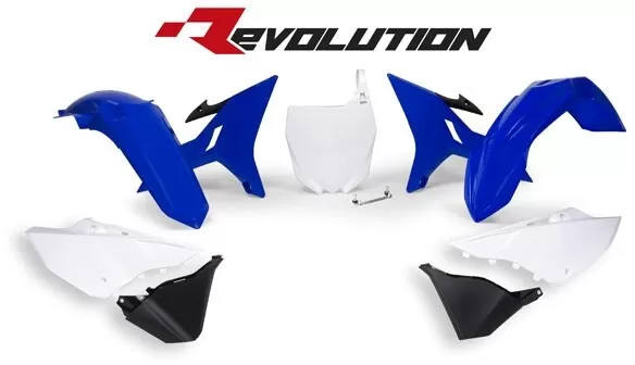 Rtech 6-Piece Plastic Kit Yamaha YZ/WR Yellow/Black/White