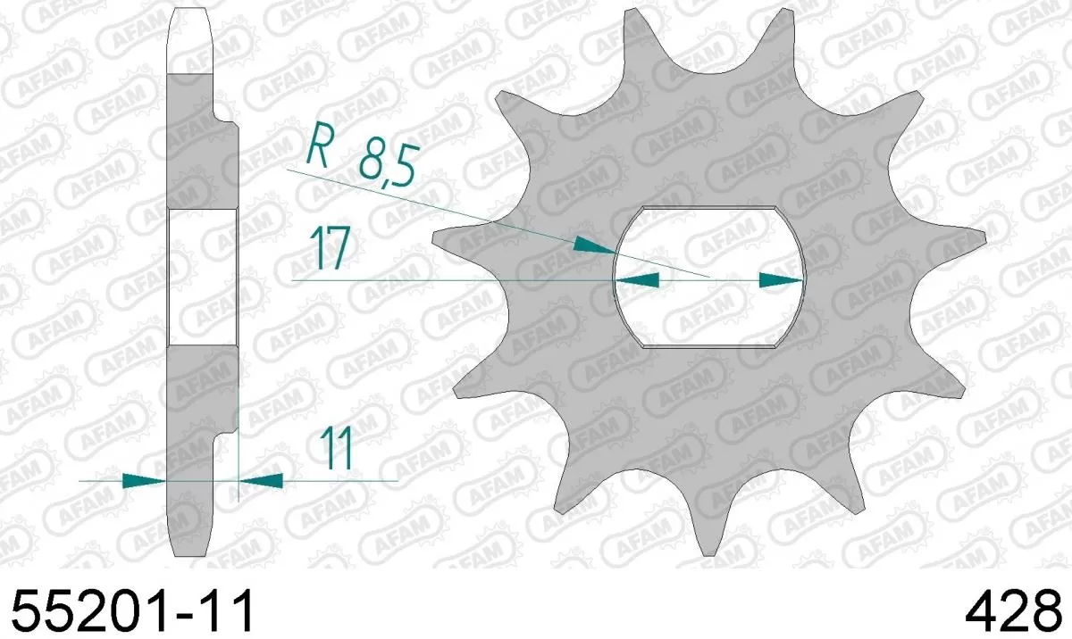 AFAM Sprocket Front 11T - 428