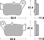 218CT BRAKE PADS ORGANIC