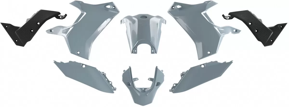 Rtech Plastic Kit Yamaha T7 700 Light Grey/Black