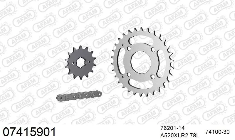 AFAM Chainset - Steel