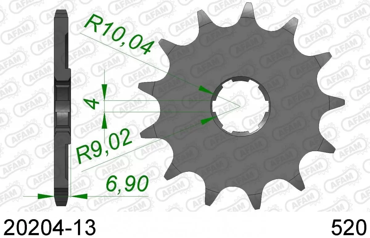 AFAM Sprocket Front 13T - 520