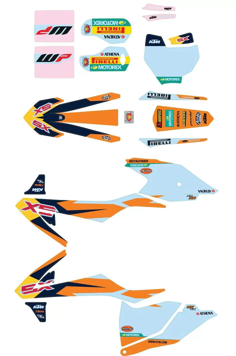 KTM Factory Decal Set