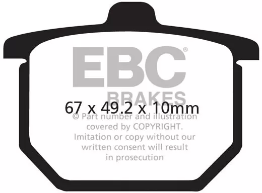 EBC Semi Sintered Brake Pads FA030V