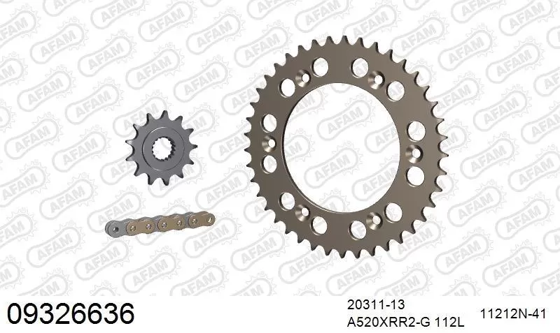 AFAM Chainset - Aluminium