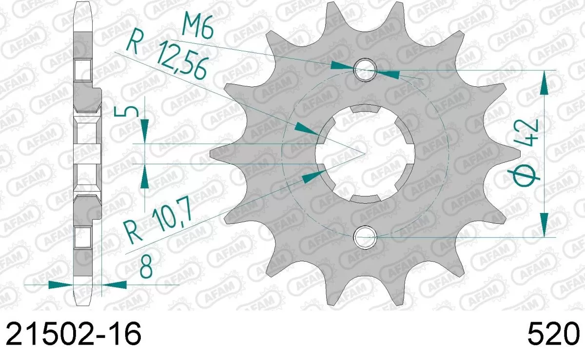 AFAM Sprocket Front 16T - 520