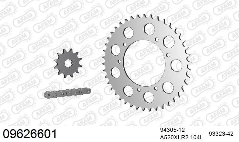 AFAM Chainset - Aluminium