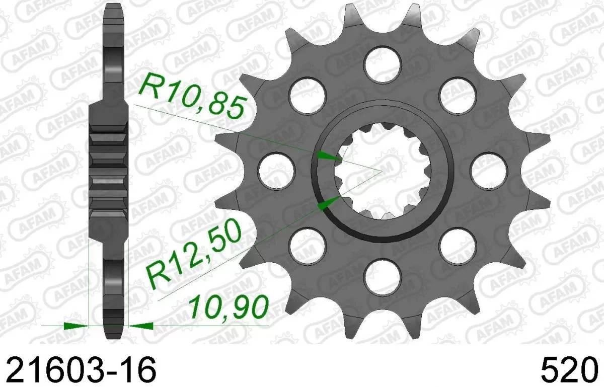 AFAM Sprocket Front 16T - 520
