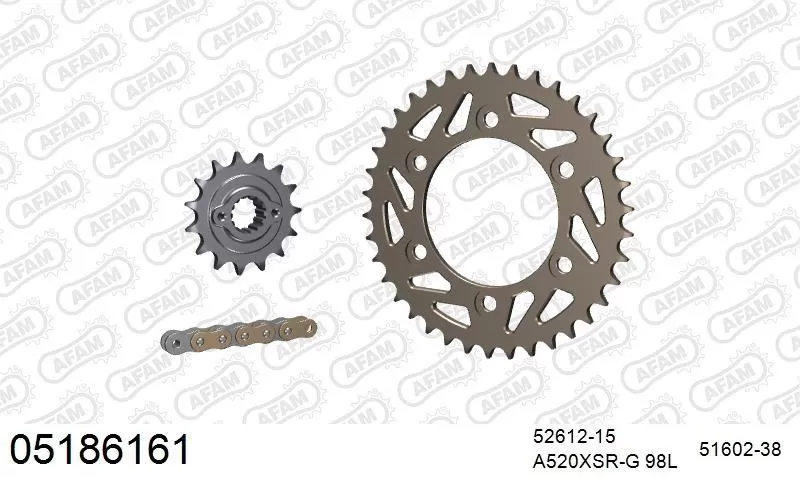 AFAM Chainset - Aluminium