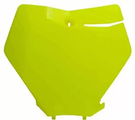 Rtech Front Number Plate KTM SX 125-150 2019 Neon Yellow
