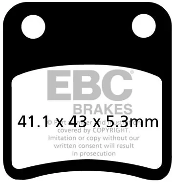EBC Organic Scooter Brake Pads SFA257/2