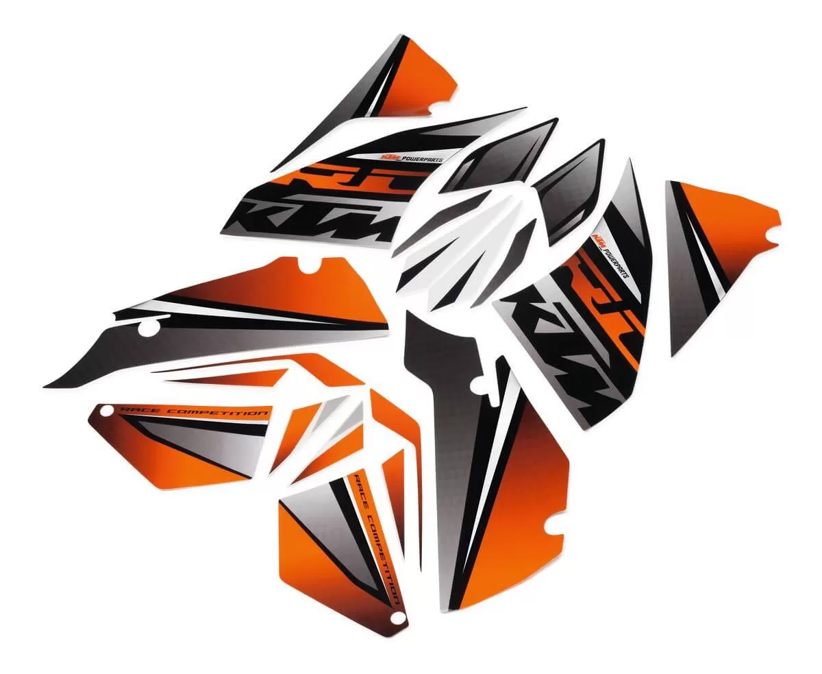 KTM neon sticker set RC 125/390 (15-16)