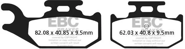 EBC Organic Brake Pads FA428TT