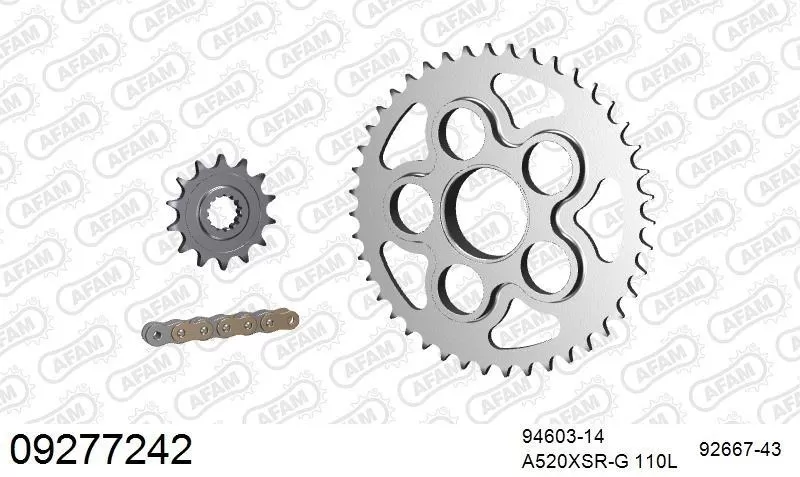 AFAM Chainset - Steel