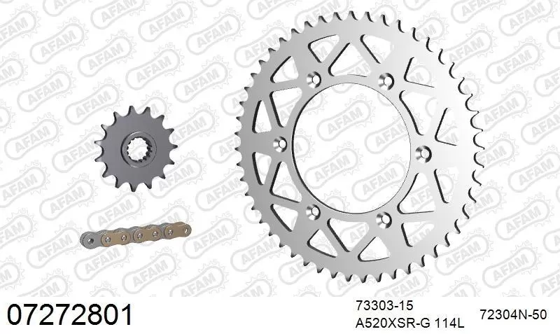 AFAM Chainset - Aluminium