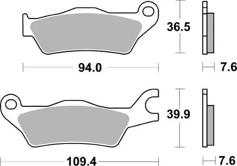 951RST BRAKE PADS SINTER