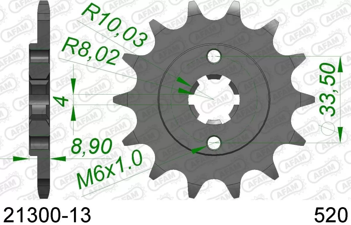AFAM Sprocket Front 13T - 520