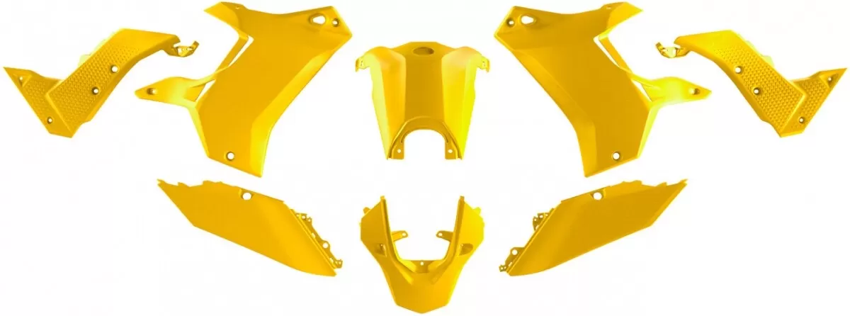 Rtech Plastic Kit without Front Fender Yamaha Ténéré 700 Yellow